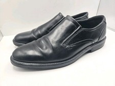 Ecco Men s Slip-on Black  Leather Dress Shoes...