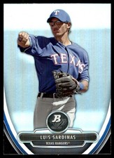 Luis Sardinas 2013 Bowman Platinum #BPP99 Rangers MLB READ FREE SHIPPING