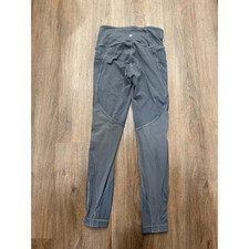 Lululemon Gray Mesh Panels High Rise Workout Leggings Yoga Pants Womens Size 4