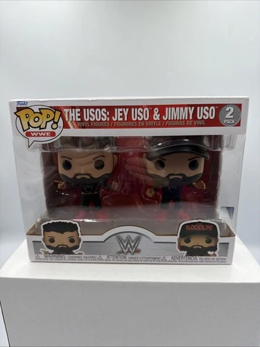 THE USOS JEY & JIMMY USO 2-PACK WWE FUNKO POP! FIGURE FIGURINE WORLD WRESTLING