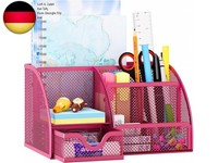Easypag 7 FäCher Metall Schreibtisch Organizer Stiftehalter StiftköCher V