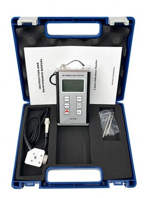 Digital Vibration Tester Meter Gauge Data Logger 3 Axis Piezoelectric Vibrometer
