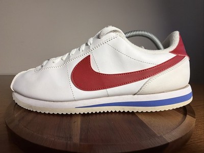 Nike Cortez Basic Leather Forrest Gump Men Size 11.5 819719-103 White Red Shoes
