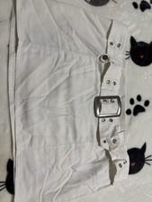 White mini skirt