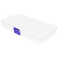 White Plastic Airtight Treats Box for Rabbits Hamsters with Clear Lid