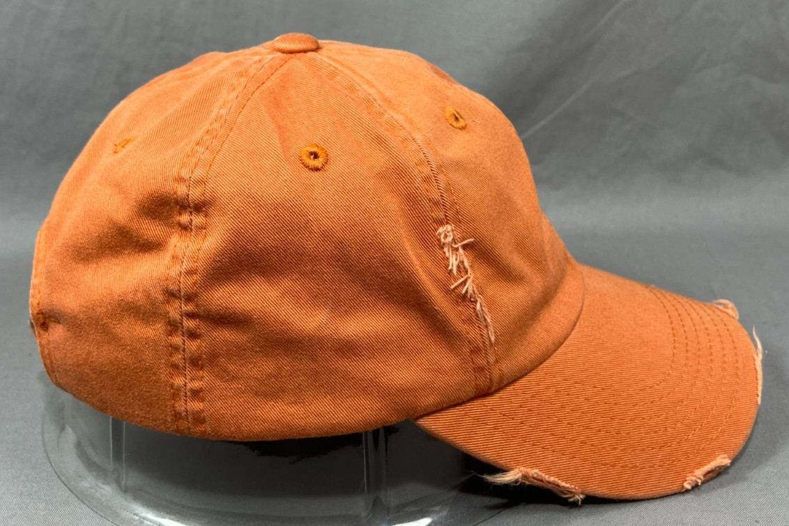 District Plain Solid Blank Strapback Hat Cap Oran… - image 6