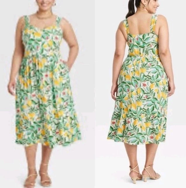 SHEIN Holidaya Taglie Forti Tutina con bottone frontale scavato | SHEIN