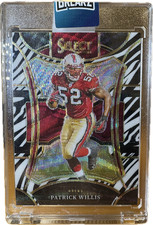 2023 SELECT PATRICK WILLIS SUITE LEVEL ZEBRA PRIZM SSP SF 49ERS HOF Case Hit
