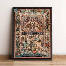 The Big Lebowski Art Print - Coen Brothers Film Poster - Living Room Wall Decor