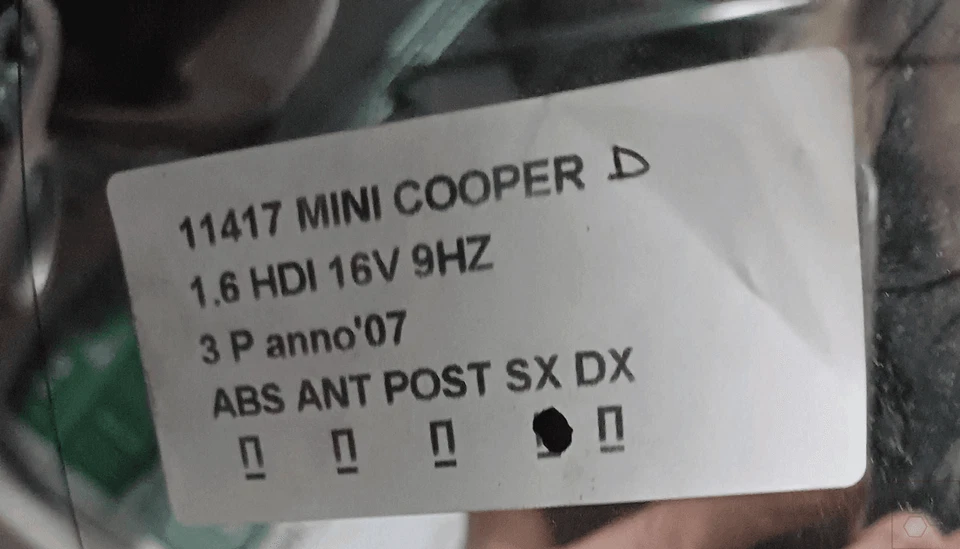 Retrovisore est. regolaz. elettr. SX MINI MINI Roadster (R59) Cooper S faf54f - Immagine 2 di 3