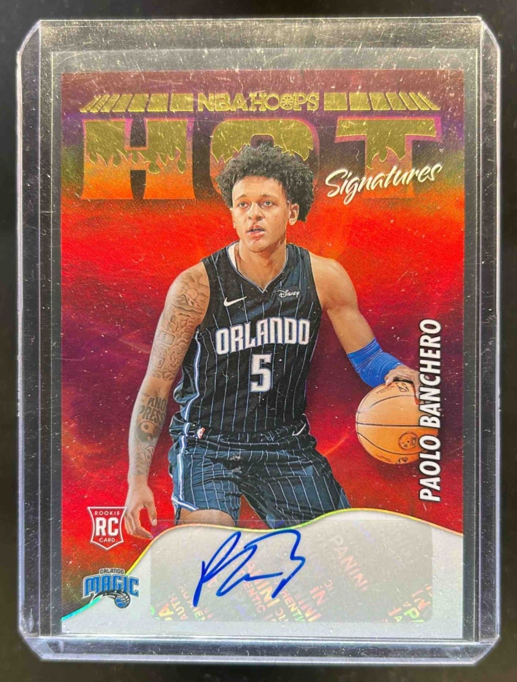 2022-23 Panini Hoops Paolo Banchero Hot Signatures Rookies RC Auto #HSR-PBC