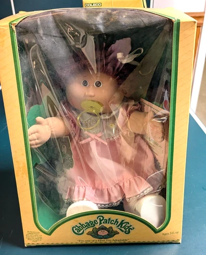NEW UNOPENED Vintage Cabbage Patch Kids Ada Roberts Doll NIB Brown Hair/Eyes