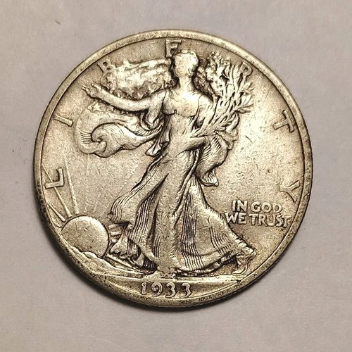 1933-S Walking Liberty Half Dollar EF Detail