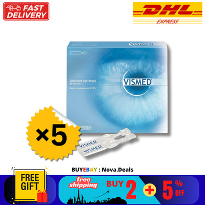 5 Vismed Eye Drops No Preservative Relief Dry Eye Ocular Surface Damage 20x0.3ml
