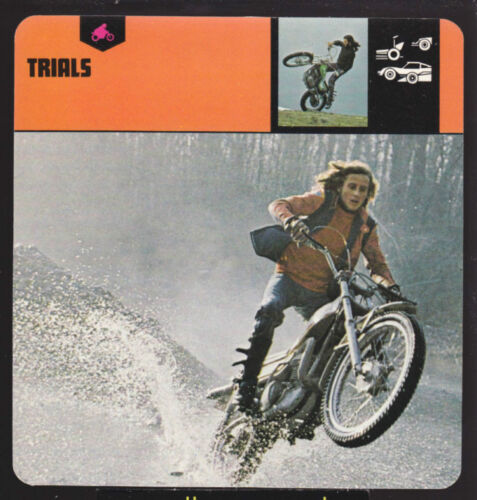 CARTE HISTORIQUE TRIALS Dirt Bikes Motocross motos - Photo 1 sur 1