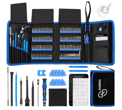 142-Pcs Electronics Precision Screwdriver Sets w/120 Bit, Magnetic Repair Tools
