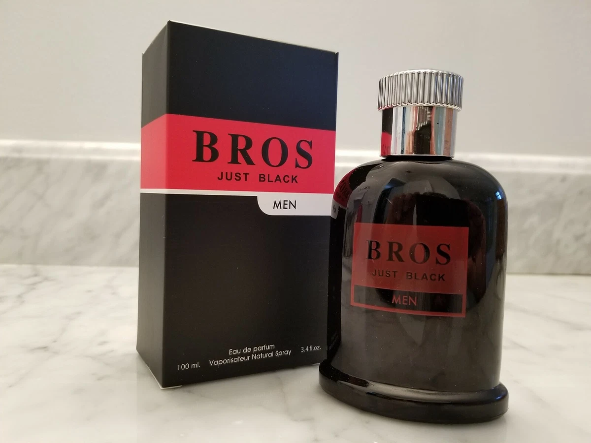 BROS JUST BLACK JUST GREEN for Men EDT 100 mL 3.4 oz