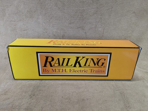 MTH Rail King O Scale 85384 Pennsylvania American Crane Car 30-7932 Yellow - Picture 12 of 24