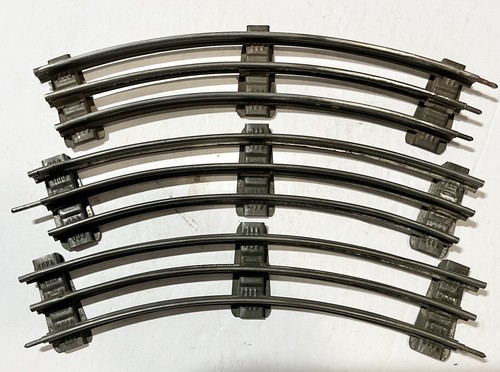 Prewar American Flyer 0 Gauge Curve Track - 8 Sections - Picture 6 of 12