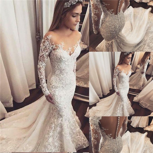 lace wedding gowns 2018