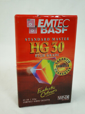 BASF Emtec HG30 EC-30 Compact Video Cassette 
