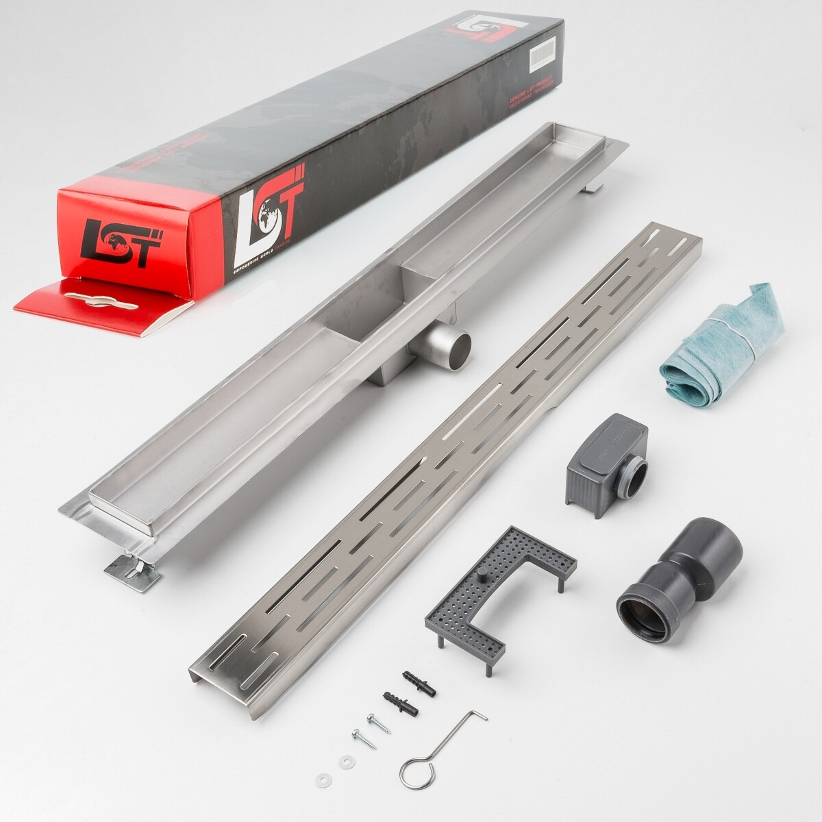 Rejilla De Ducha Lineal Ajustable 700 X 70 Mm Desagüe De Suelo