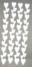 5 HEARTS BORDER cardstock paper die cut embellishments scrapbook / card making