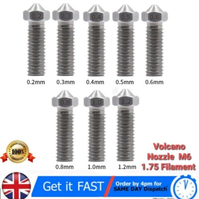 Top Quality Stainless Steel Volcano Nozzle For High Temperature 3 D Printing E3D