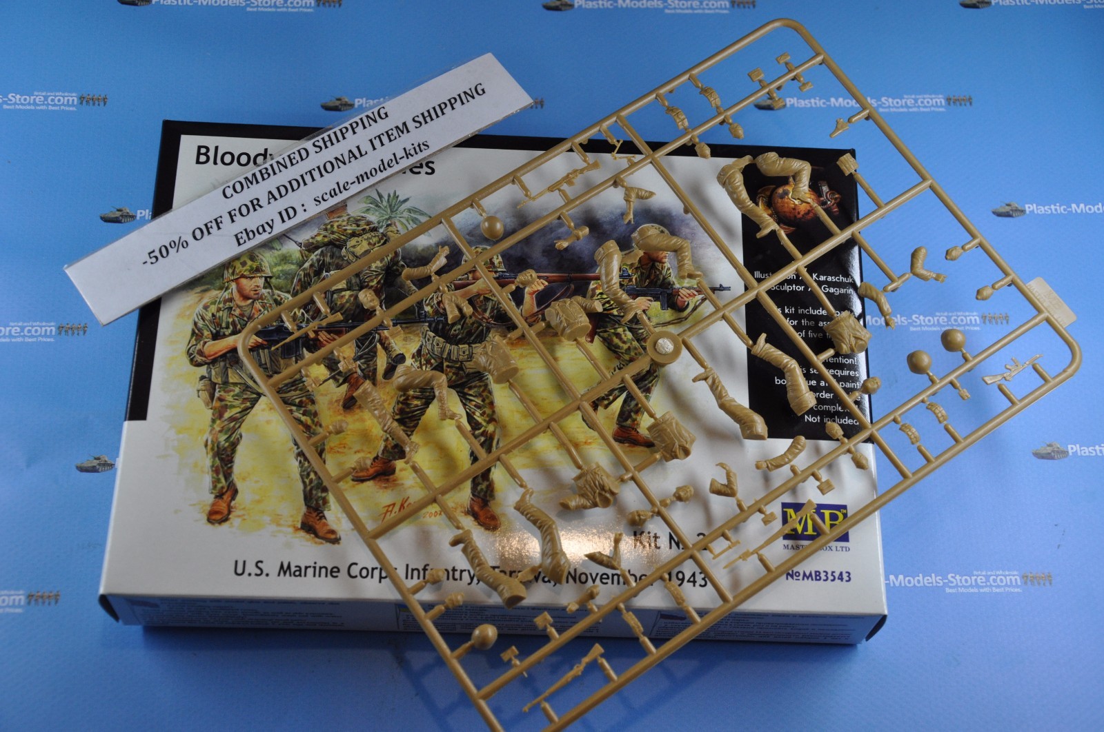 Master Box MB3544 - Bloody Atol Hand-to-Hand Fight, Tarawa - Plastikmodellbausatz