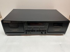 Pioneer CT-W770 Black Auto Reverse Dolby BC/NR Stereo Double Cassette Deck