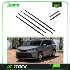 4Pcs Window Weatherstrip Rubber Seal for Toyota Sienna 2011-2020 Window Trim Rep