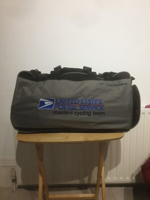 Vintage Lance Armstrong USPS Tour de France große Reisetasche mit Rollen Seesack