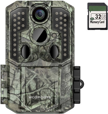 Trail Camera36MP 4K 0.2S Trigger Motion Activated Game Hunting Scouting Wildlife
