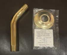 Delta Shower Arm and Flange 6-inch Arm : Polished Brass U4993-PB 