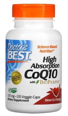 Doctor's Best High Absorption CoQ10 100 mg with BioPerine 120 Kapseln