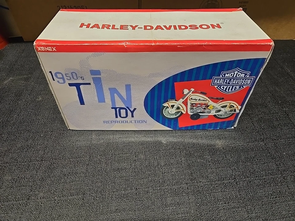 Жестяная игрушка репродукция Zonex Harley Davidson 1950-е  - Изображение 4 из 4
