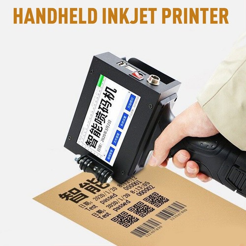 Handheld Portable Inkjet Printer 600DPI Smart Date/QR Code/Logo/Label ...