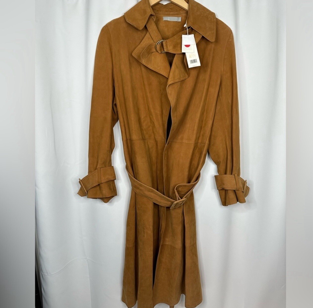 Vince Womens Large Trench Coat Jacket New With Tags-image