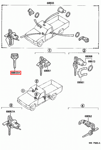 Genuine LandCruiser HZJ79 HZJ78 HZJ77 HZJ76 Levin AE92 Non Chip Blank Key - Picture 8 of 24