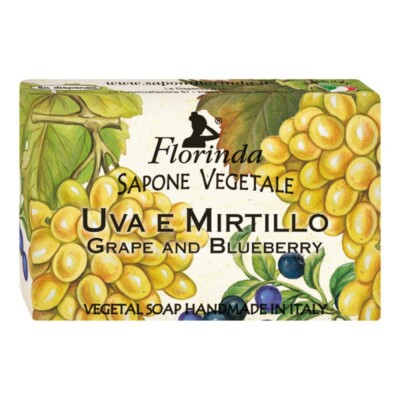 Florinda Fruits Grape and Blueberry Vegetal Soap Bar 50g 1.76oz