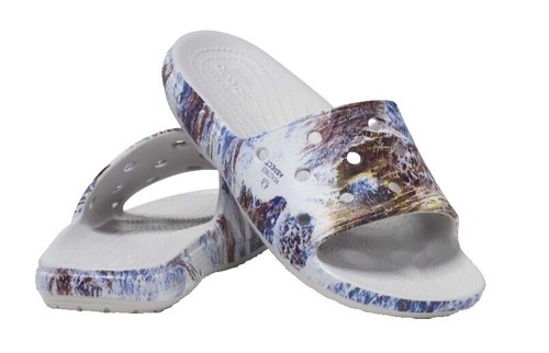 Crocs MENS SIZE 12 Baya Slide Sandals Beige 207627 Two Straps | eBay