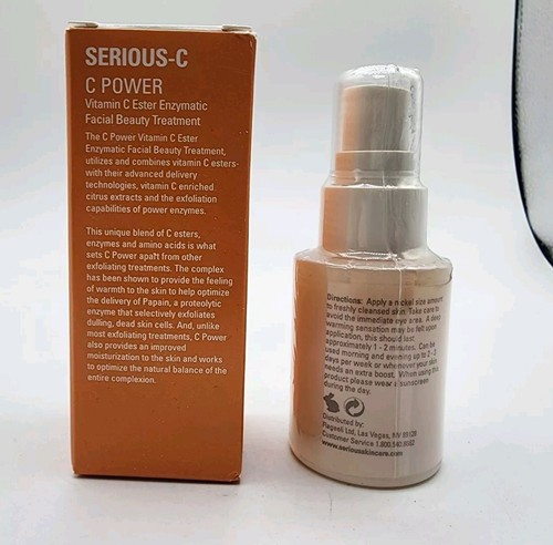 Serious Skincare Serious C C Power Vitamin C Ester Facial Beauty Treatment 1 oz - Picture 2 of 2