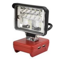 Working Led Work Light Milwaukee 18v 20v Li-ion 18w Lithium Batteries 12w Usb