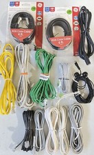Lot Of 13 Pieces - RJ11, RJ45, Audio Coax Cables for TV, PC, Telephone Fax