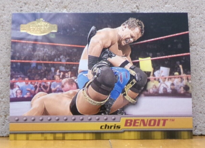 WWF CLASH FINISHING MOVE WRESTLING TRADING CARD CHRIS BENOIT