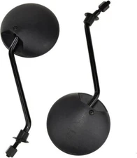 HIAORS 8mm Motorcycle GY6 Scooter Rearview Mirrors for 50cc Moped Tomos Black 