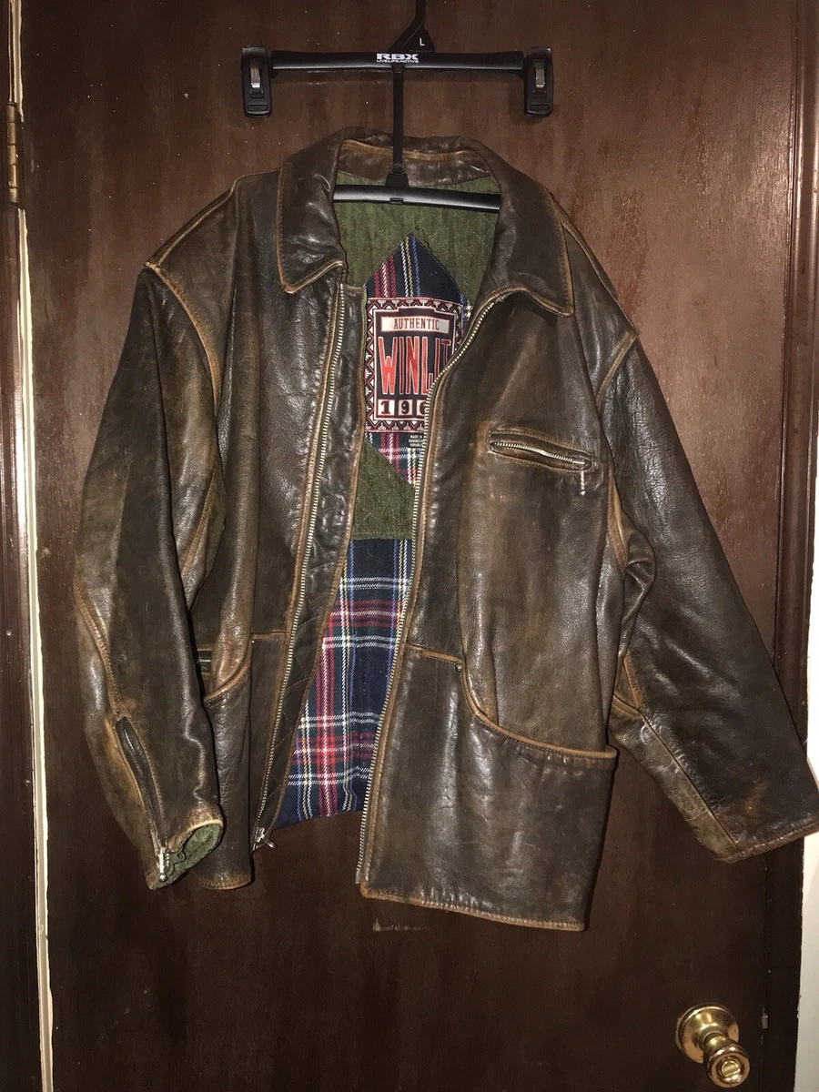 Winlit leather deals coat