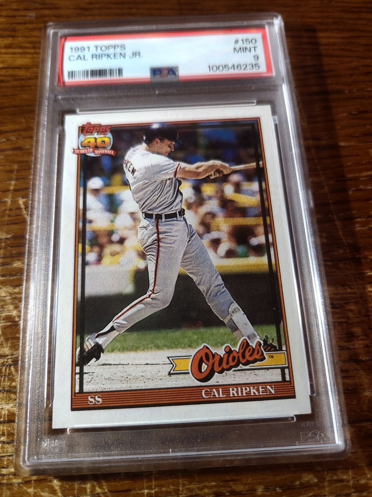 CAL RIPKEN JR. -- 1991 TOPPS -- #150 -- PSA MINT 9