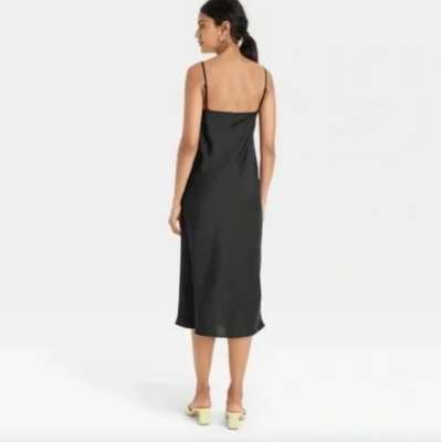 Women's Sleeveless Cami Lace Dress - A New Day Black S Women's Sleeveless Cami Lace Dress - A New Day Black S