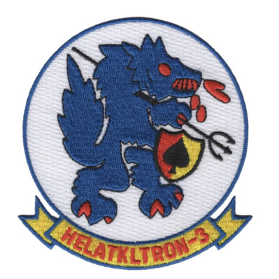4'' NAVY HAL 3 HELICOPTER ATTACK LIGHT SQUADRON 3 SEAWOLVES EMBROIDERED PATCH 